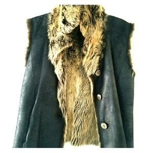 Reversible Genuine leather and fur vest